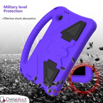 Smūgiams atsparus dėklas su rankena - violetinis (Samsung Galaxy Tab A9 8.7 (X110/X115)-Tab A11 8.7 (SM-X130N) Smūgiams atsparus dėklas su rankena - violetinis (Samsung Galaxy Tab A9 8.7 (X110/X115)-Tab A11 8.7 (SM-X130N)